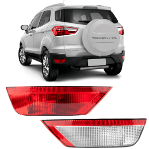 Par Lanternas Parachoque Traseiro Ecosport Luz de Ré Neblina 2013 2014 2015 2016 2018 2019 2020 2021