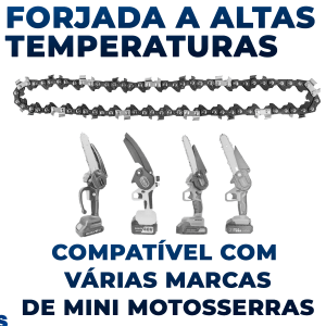 Corrente Para Mini Motosserra 6 Polegadas 18 Laminas