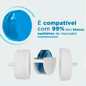 Suporte para Bloco Sanitário Universal P/ Caixa Acoplada	