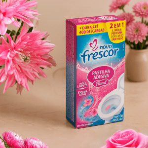 Kit 3 Pastilha Adesiva Floral Vaso Sanitário Frescor Odorizante Perfume Banheiro