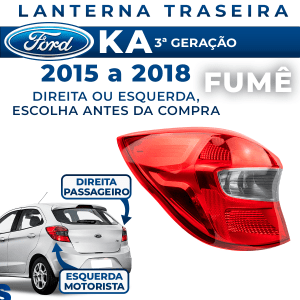 Lanterna Traseira Ford Ka Hatch Fumê 2015 2016 2017 2018 Original Fitam