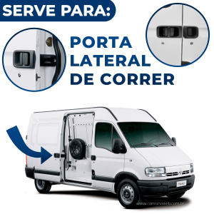 Maçaneta Externa Porta Lateral Renault Master 2003 2004 2005 2006 2007 2008 2009 2010 2011 2012