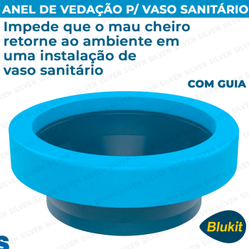 Anel De Vedação Para Vaso Sanitário Com Guia Blukit