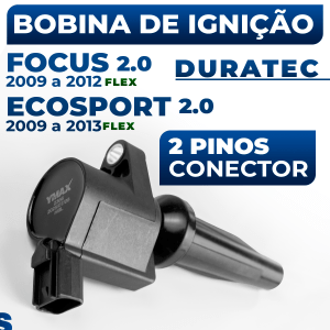 Bobina de Ignição Ford Focus Ecosport 2.0 Duratec 2009 2010 2011 2012 2013 4M5E12A366AA