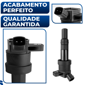 Kit 3 Bobinas Ignição HB20 Hb20s Picanto 1.0 Flex 2011 2012 2013 2014 2015 2016 2017 2018 2019 2020
