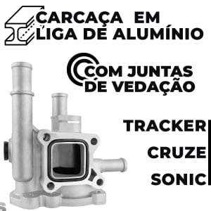 Carcaça Termostática Cruze Tracker Sonic 1.8 1.6 2012 2013 2014 2015 2016