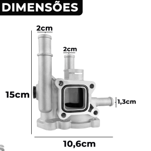 Carcaça Termostática Cruze Tracker Sonic 1.8 1.6 2012 2013 2014 2015 2016