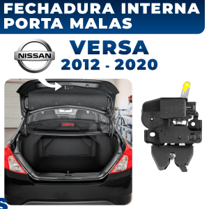 Fechadura Tampa Porta Malas Nissan Versa 2013 2014 2015 2016 2017 2018 2019 2020