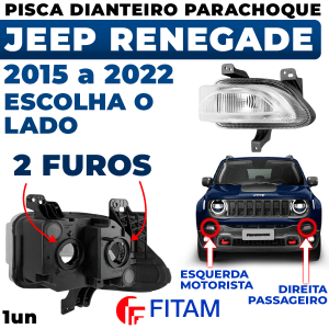 Pisca Dianteira Renegade Lanterna Parachoque 2015 2016 2017 2018 2019 2020 2021 2022 Original Fitam