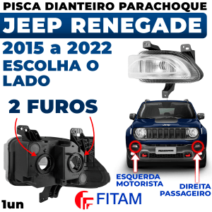 Pisca Dianteira Renegade Lanterna Parachoque 2015 2016 2017 2018 2019 2020 2021 2022 Original Fitam