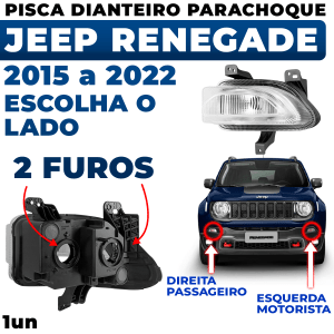 Pisca Dianteira Renegade Lanterna Parachoque 2015 2016 2017 2018 2019 2020 2021 2022 Original Fitam