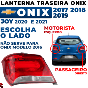 Lanterna Traseira Onix Lt Ltz Activ 2017 2018 2019 Joy 2020