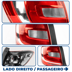 Lanterna Traseira Sandero 2015 2016 2017 2018 2019 lado Direito Original FITAM