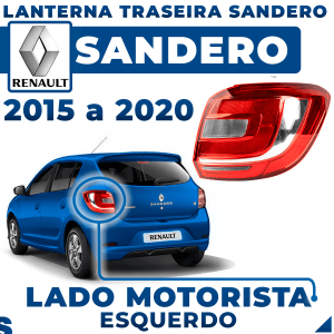 Lanterna Traseira Sandero 2015 2016 2017 2018 2019 Lado Esquerdo Original FITAM
