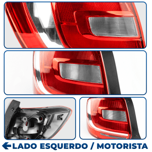 Lanterna Traseira Sandero 2015 2016 2017 2018 2019 Lado Esquerdo Original FITAM