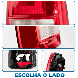 Lanterna Traseira Saveiro G7 2017 2018 2019 2020 2021 Robust Bicolor Esquerdo ou Direito Original FITAM