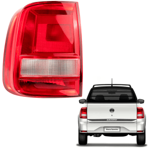 Lanterna Traseira Saveiro G7 2017 2018 2019 2020 2021 Robust Bicolor Esquerdo ou Direito Original FITAM