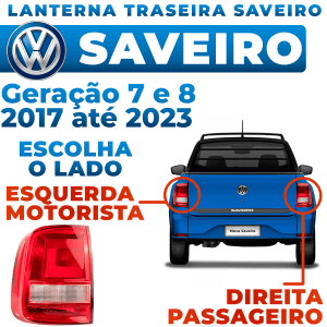 Lanterna Traseira Saveiro G7 2017 2018 2019 2020 2021 Robust Bicolor Esquerdo ou Direito