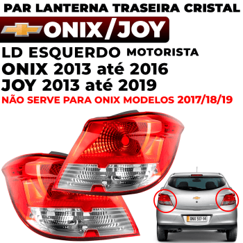 Par Lanterna Traseira Gm Onix Joy 2015 2016 2017 2018 Orig FITAM