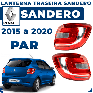 Par Lanterna Traseira Sandero 2015 2016 2017 2018 2019 Original Fitam
