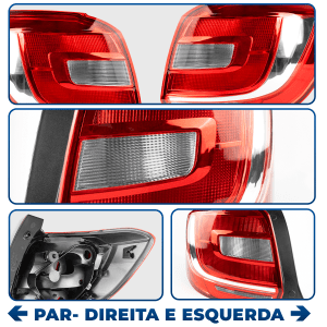 Par Lanterna Traseira Sandero 2015 2016 2017 2018 2019 Original Fitam