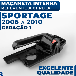 Maçaneta Interna Dianteira Traseira Kia Sportage 2006 2007 2008 2009 2010