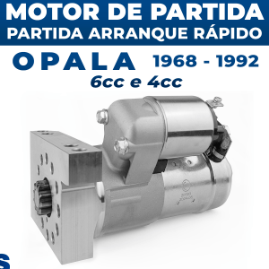 Motor De Partida Arranque Rápido Opala 4cc E 6cc 12v 10d 1968 até 1992