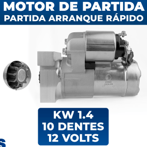 Motor De Partida Arranque Rápido Opala 4cc E 6cc 12v 10d 1968 até 1992