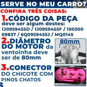 Ventoinha Maior Do Radiador Golf A3 Polo Fox Bora 7 Pás 1.8 1.6 1.0 2.0 Eletroventilador