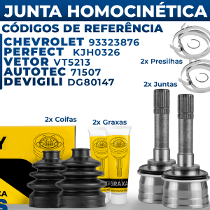 Junta Ponteira Homocinética Tracker 2.0 2001 2002 2003 2004 2007 2008 2009 29x26 Gasolina Diesel