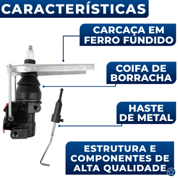 Válvula Equalizadora Freio Traseiro Renault Sandero com Haste 2007 2008 2009 2010 2011 2012 2013