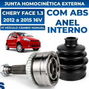 Junta Homocinética Chery Face 1.3 2012 a 2015 com ABS