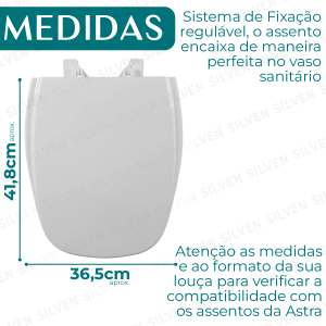 Tampa Assento Sanitário P/ Deca Monte Carlo Branco + 3 Bloco Pedra Aromatizador Sanitário para Caixa Acoplada