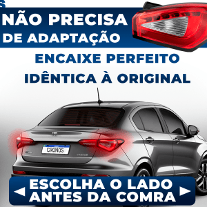 Lanterna Traseira Canto Led Fiat Cronos 2017 2018 2019 2020 2021 2022 2023 2024 2025