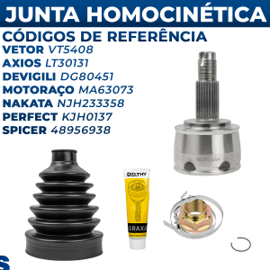 Par Junta Homocinética Toro Renegade 1.8 4x2 Flex Automático 2016 2017 2018 2019 2020 2021 2022