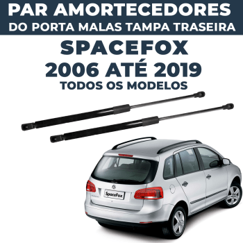 Par Amortecedor Porta Mala Spacefox 2010 2011 2012 2013 2014 2015 2016 2017 2018 2019 Tampa Traseira