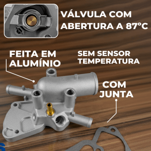 Carcaça Válvula Termostática Palio Siena 1.0 1.5 8v Fiasa 1996 até 2005