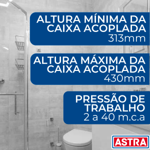 Kit Completo Caixa Acoplada Universal Superior Mu/s - Astra