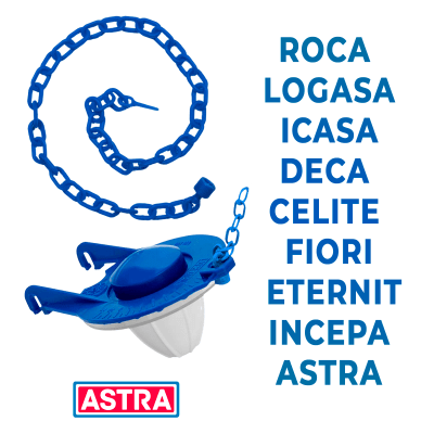 Obturador Comporta Caixa Descarga Acoplada Universal Astra