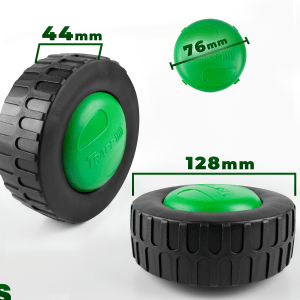 Kit Conjunto 2 Roda e 2 Calota Dianteira Cortador Trapp WM-350