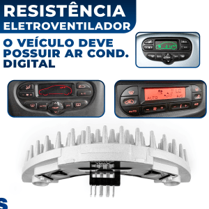 Resistência Ar Condicionado Digital 206 207 Xsara C3 1.4 1.6 2.0 9140010283 6441AP