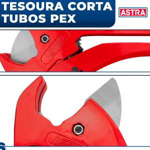 Tesoura Cortador de Tubo Pex Mangueira 16-40mm Astra Tct/1640