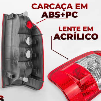 Lanterna Traseira S10 2008 2009 2010 2011 2012 Cristal Direita ou Esquerda Original Fitam