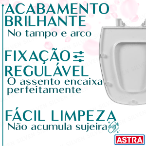 Tampa Assento Sanitário P/ Deca Monte Carlo Branco + 3 Bloco Pedra Aromatizador Sanitário para Caixa Acoplada