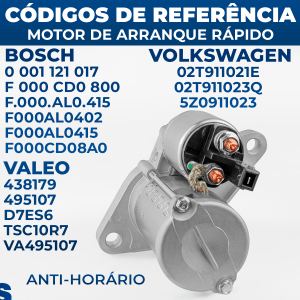 Motor Partida Arranque Rápido 11 Dentes Gol Fox Voyage Golf Polo G5 G6 Crossfox Spacefox Spacecross