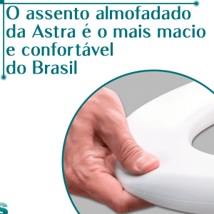 Tampa Assento Sanitário Almofadado Oval Removível Fecha Suave Amortecedor branco Universal + Bloco Pedra Aromatizador Sanitário para Caixa Acoplada