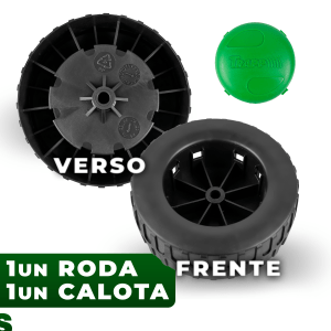 Conjunto Kit Roda e Calota Dianteira Cortador Trapp WM-350