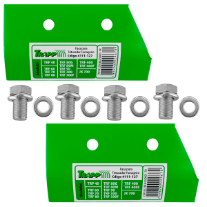 Jogo Facas Lâminas Com Parafusos Triturador TRF 60 70 80 80G 80M 90 300 300F 400 400F JK 700TRP 40	