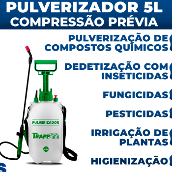 Pulverizador 5 Litros Lateral de Compressão Prévia SX-CS5 Trapp