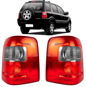 Par Lanterna Traseira Fumê EcoSport 4x4 4WD 2.0 2004 2005 2006 2007